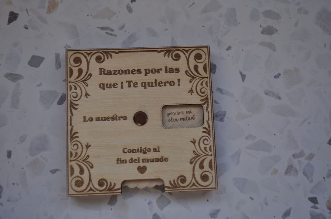 Regalo artesanal de madera personalizado Marnechi Studio