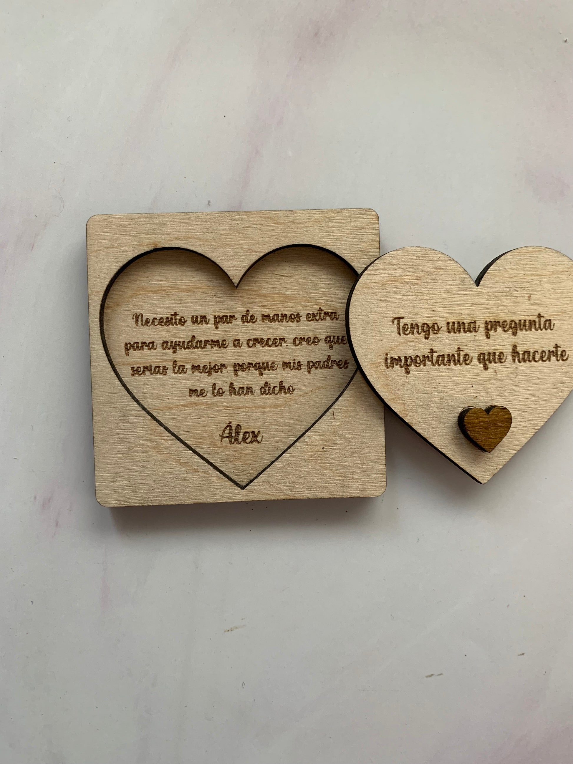 Propuesta romántica de madera artesanal en distintos estilos