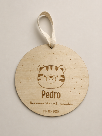 Placa de Nacimiento Personalizada para Bebé