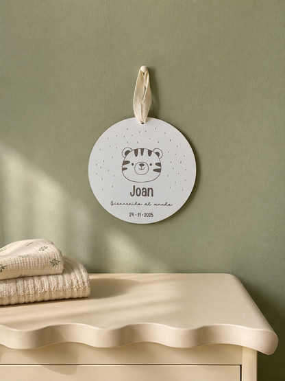 Placa de Nacimiento Personalizada para Bebé