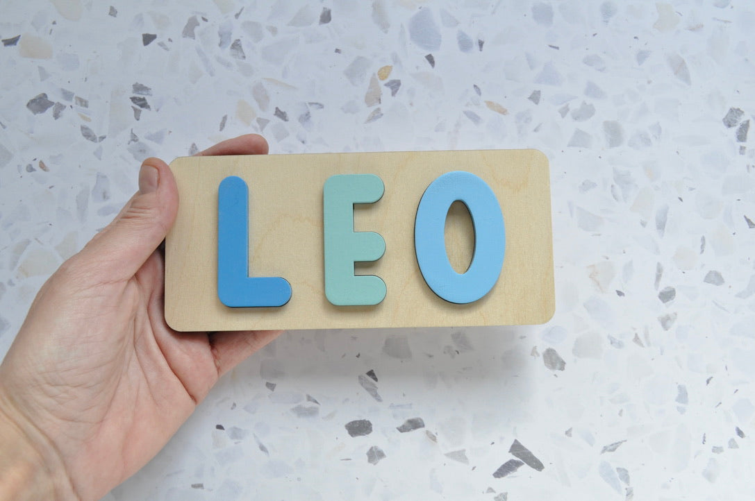 Puzzle de madera personalizado con nombre