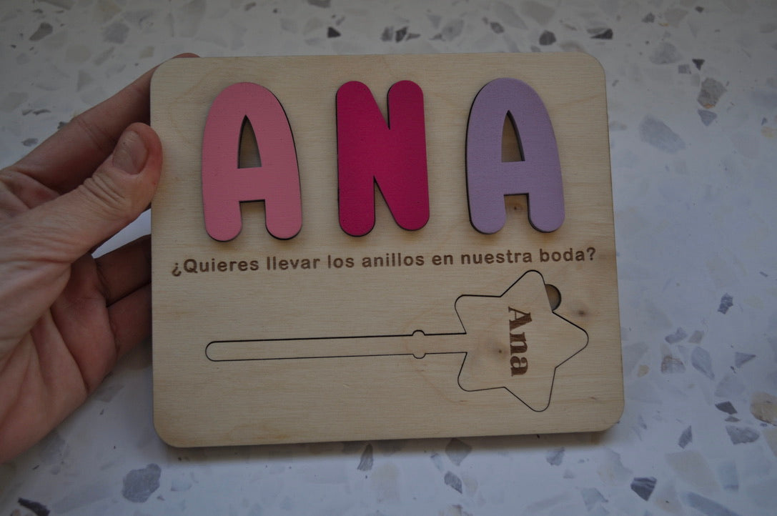 Puzzle de madera personalizado para niños – Marnechi Studio