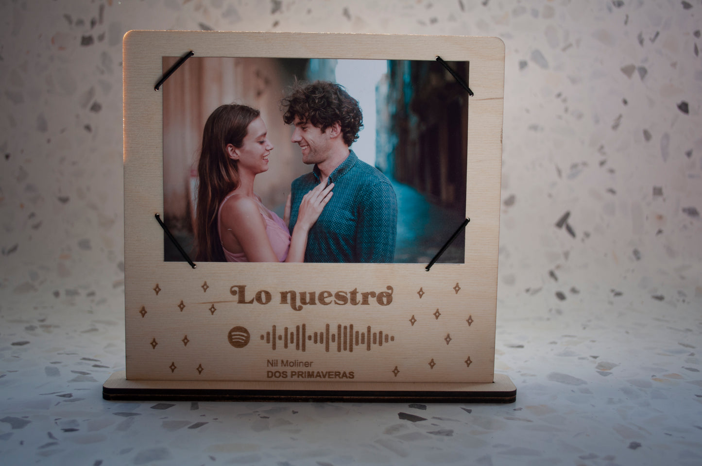 Marco de fotos con código Spotify personalizado