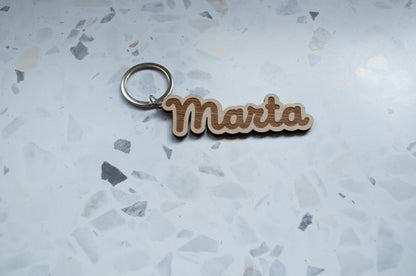 Detalles de eventos: marcasitios de madera artesanal