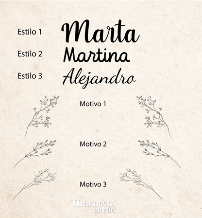 Estilos para la percha infantil de madera 