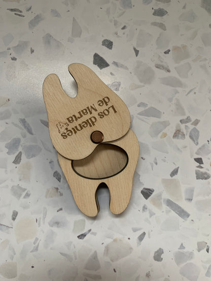 Caja para dientes de leche personalizada en madera