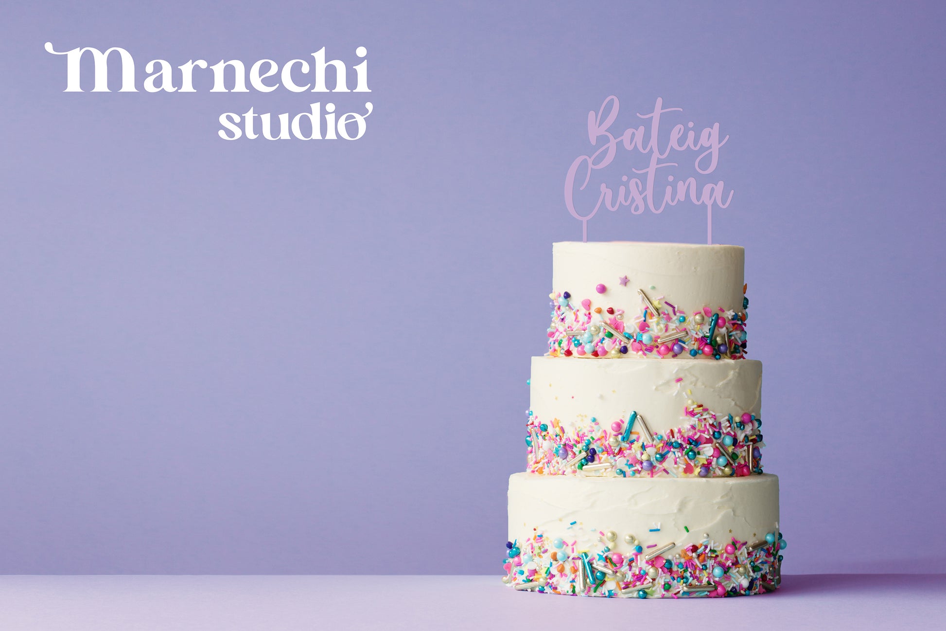 Adorno personalizado para tartas de Bautizo