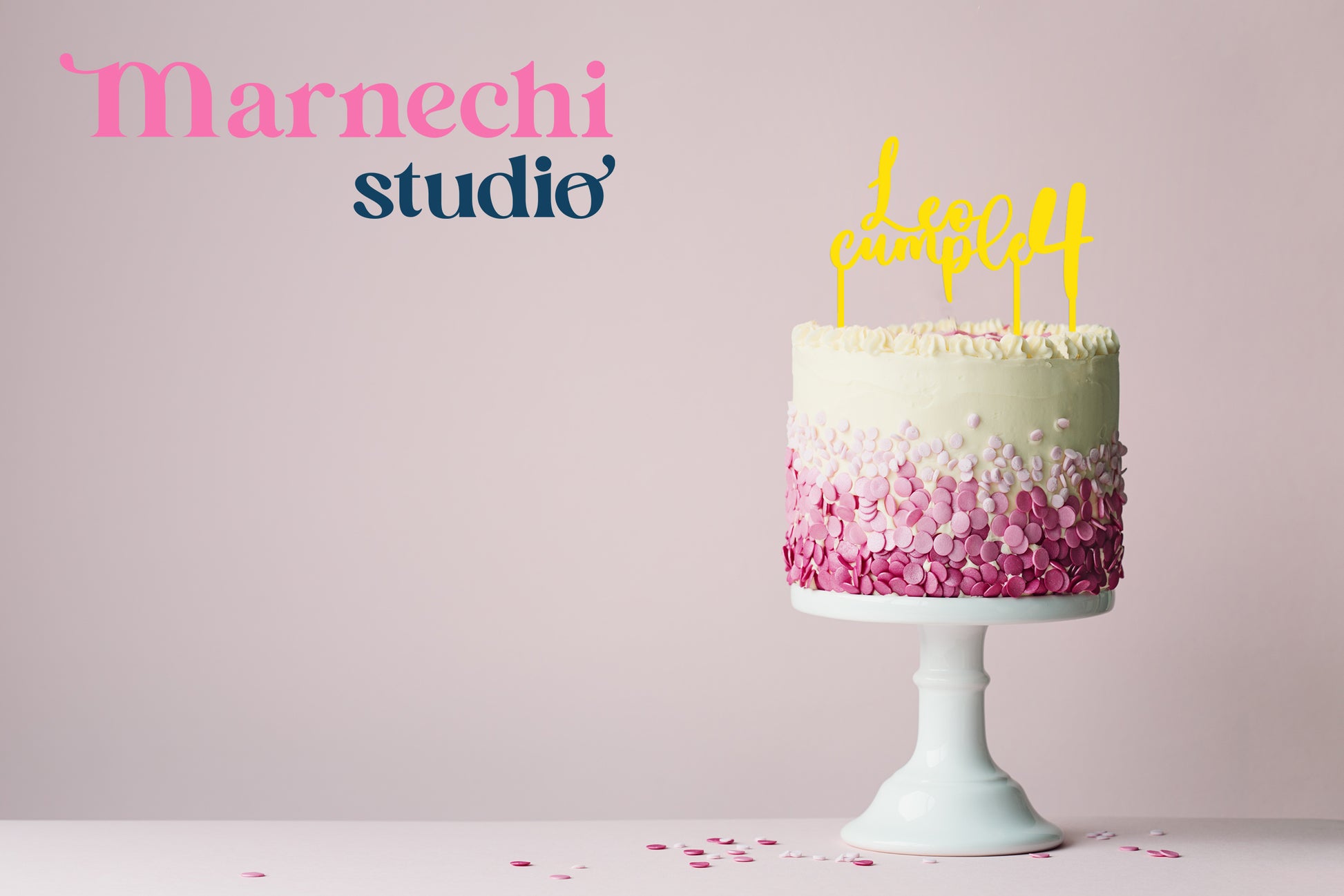 Cake topper cumpleaños – Marnechi Studio