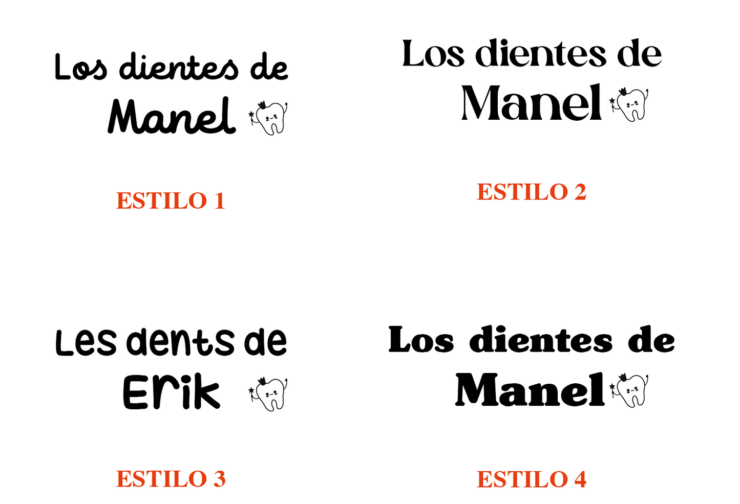 Caja para los dientes de leche personalizada en madera