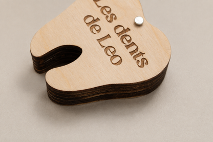 Caja para dientes de leche personalizada en madera