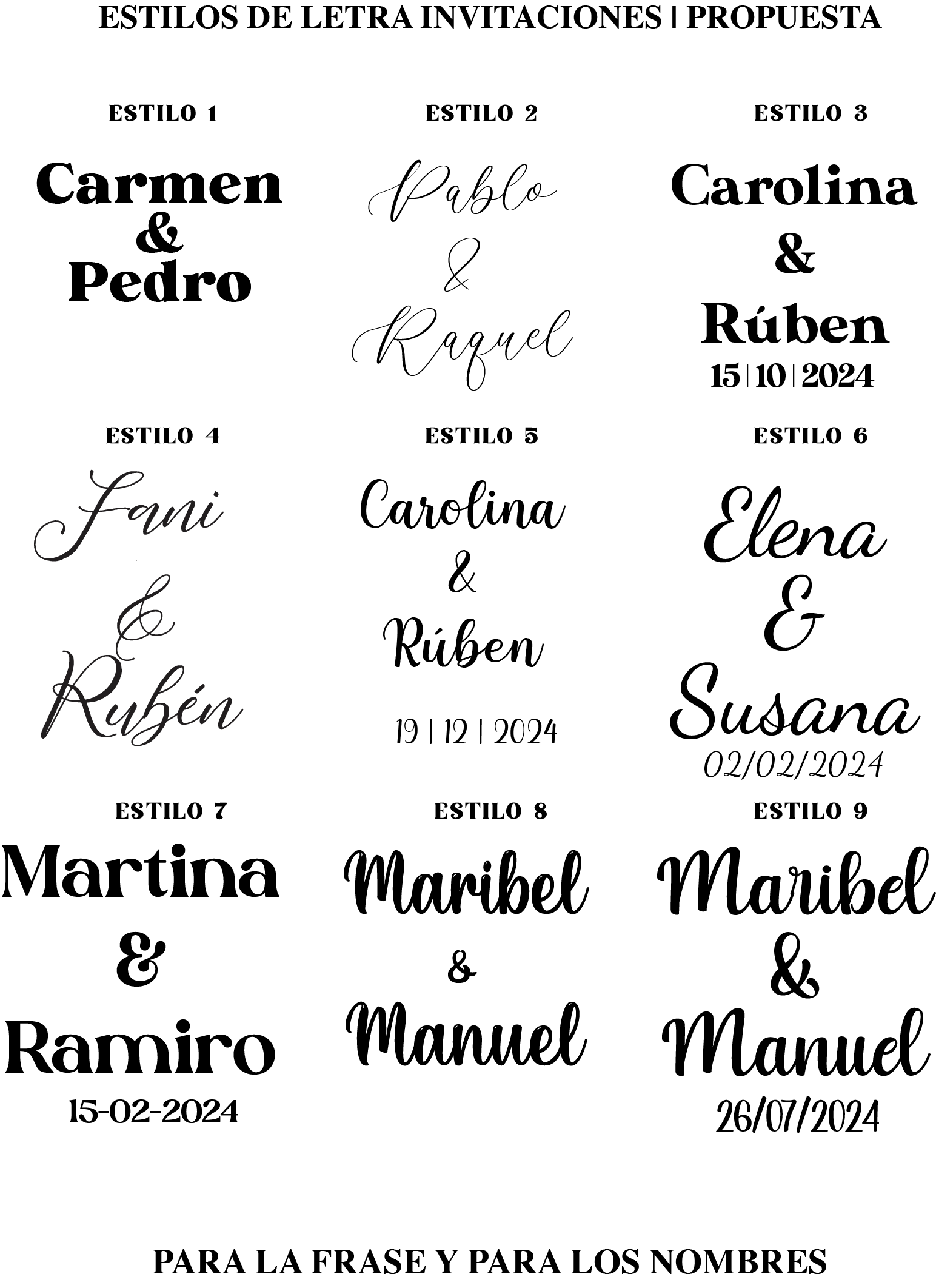 Propuestas de madera