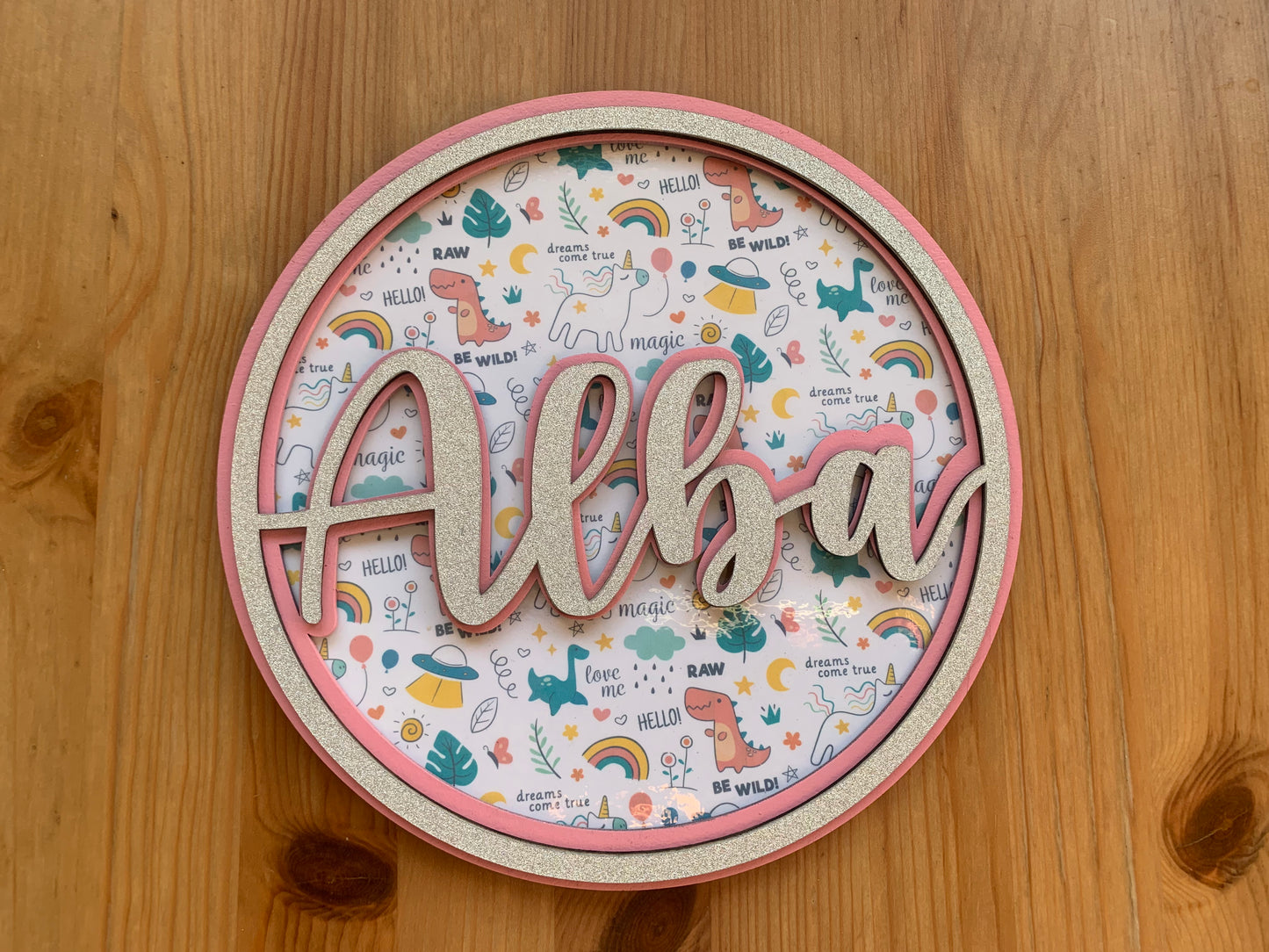 Regalo nacimiento personalizado letrero de madera artesanal