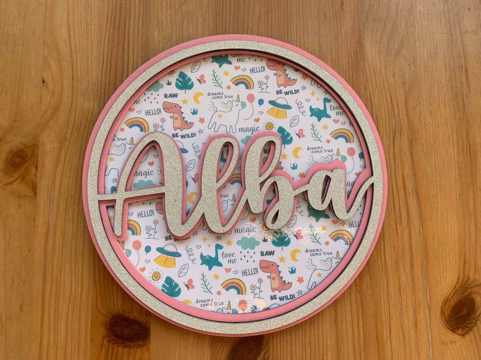 Regalo nacimiento personalizado letrero de madera artesanal