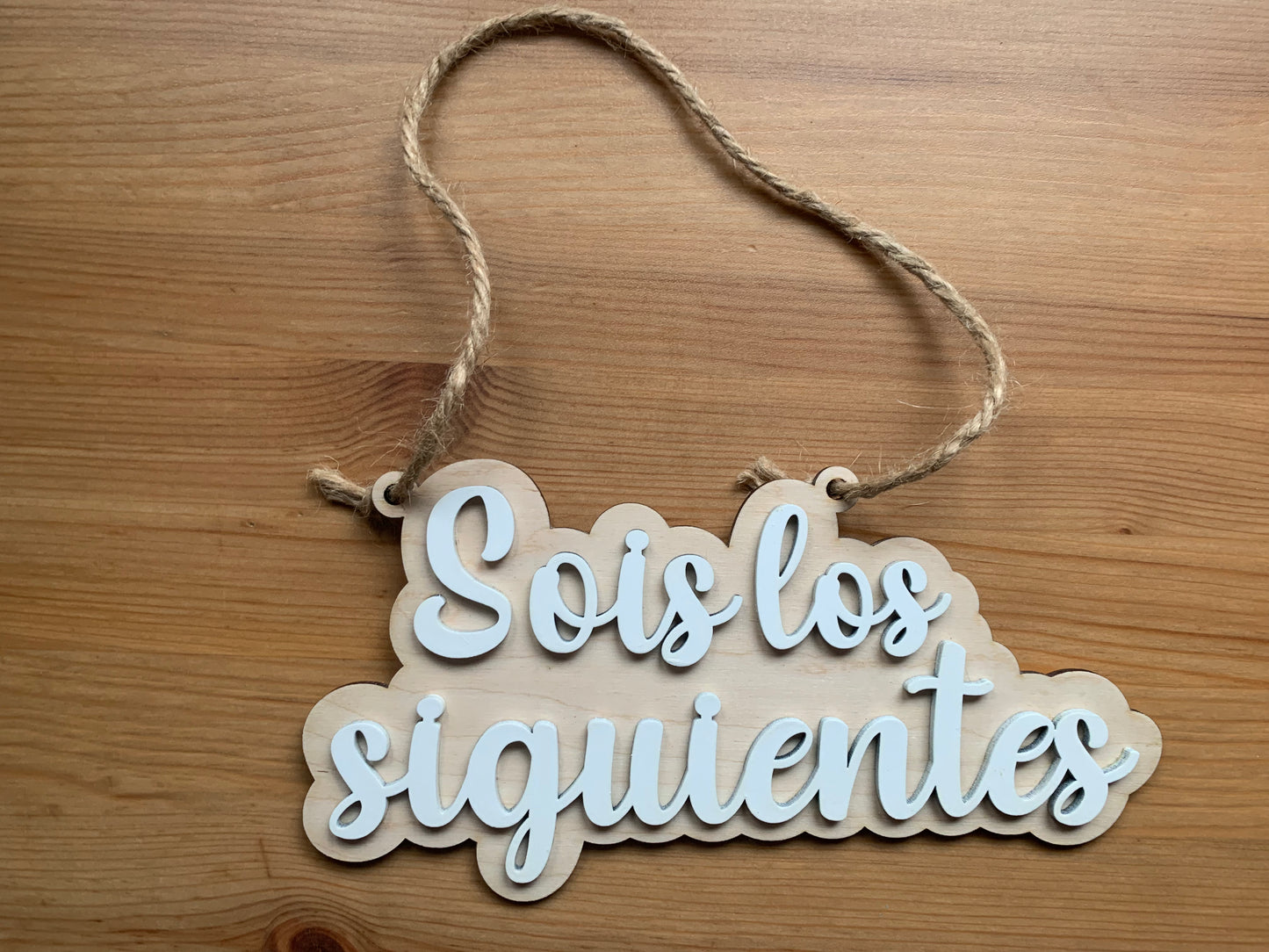 Cartel artesanal para bodas y celebraciones hecho a mano