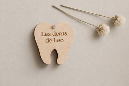 Caja para dientes de leche personalizada en madera